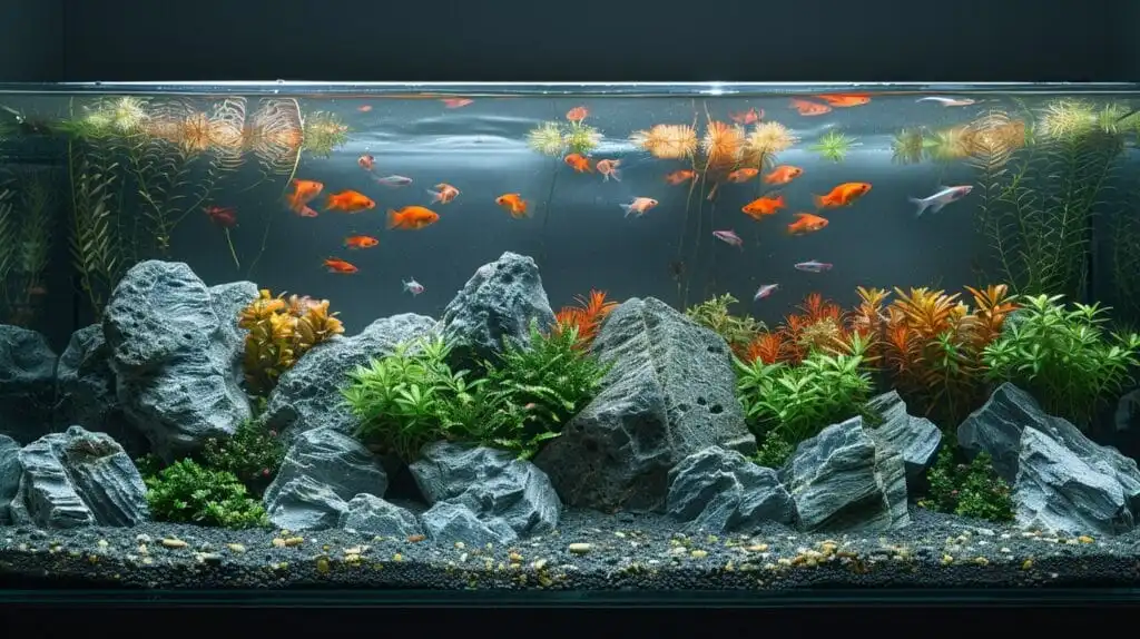 an aquarium with a secure lid