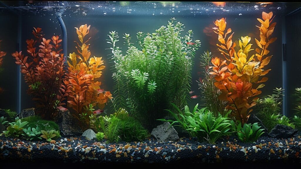 36-gallon fish tank with a filter